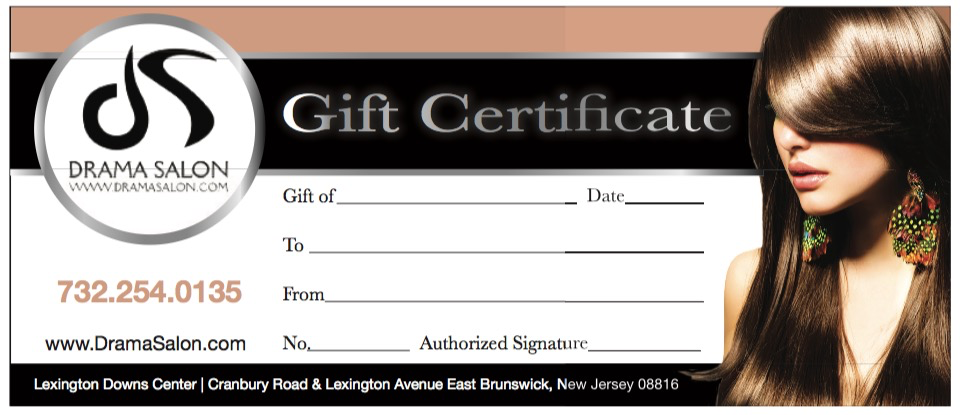 Give a Drama Salon Gift Card | Gift Card Ideas, East Brunswick Stores